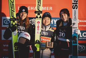 02.12.2023 - Podium PŚ Pań w Lillehammer