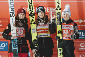 15.12.2023 - Podium PŚ Pań w Engelbergu