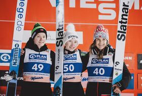 30.12.2023 - Podium PŚ Pań w Ga-Pa