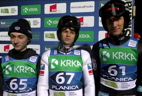 08.02.2024 - Podium MŚJ w Planicy