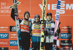 25.02.2024 - Podium PŚ w Oberstdorfie