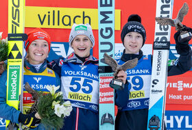 06.01.2025 - Podium PŚ Pań w Villach