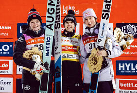 07.02.2025 - Podium PŚ Pań w Lake Placid