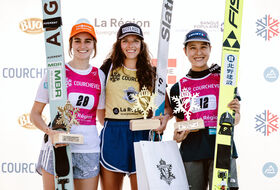 10.08.2025 - Podium LGP Pań w Courchevel