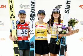 16.08.2025 - Podium LGP Pań w Wiśle