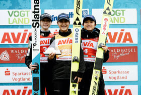25.10.2025 - Podium LGP Pań w Klingenthal