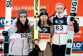 22.11.2025 - Podium PŚ Pań w Lillehammer