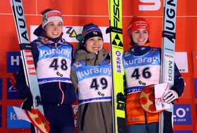 20.01.2026 - Podium PŚ Pań w Zao