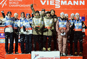 25.01.2026 - Podium MŚwL w Oberstdorfie