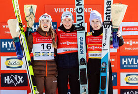21.03.2026 - Podium PŚ Pań w Vikersund