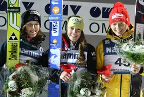 03.12.2011  - Podium PŚ pań w Lillehammer
