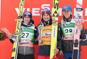 25.03.2018 - Podium PŚ w Planicy