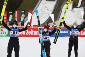 07.02.2021 - Podium PŚ Pań w Hinzenbach