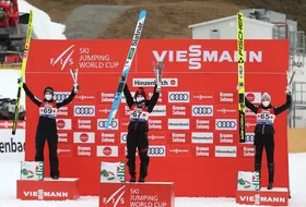 06.02.2021 - Podium PŚ Pań w Hinzenbach