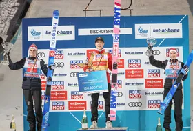 06.01.2022 - Podium 70. Turnieju Czterech Skoczni