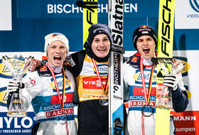 06.01.2026 - Podium 74. Turnieju Czterech Skoczni