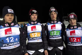 Polacy - brązowi medaliści MŚJ w Planicy