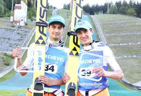16.07.2016 - Kamil Stoch i Maciej Kot w Courchevel