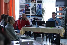 Marek Siderek podczas spotkania UKS