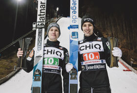 Domen Prevc i Timi Zajc