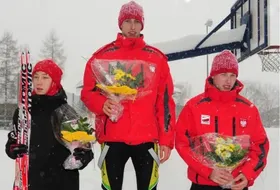 Paweł Słowiok i Adam Cieślar na podium