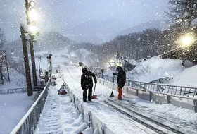 śnieg na skoczni w Sapporo