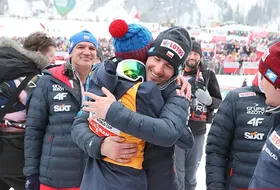 Kamil Stoch i Wojciech Topór