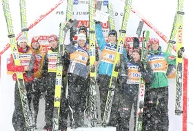 19.02.2012 - Słoweńcy na podium w Oberstdorfie
