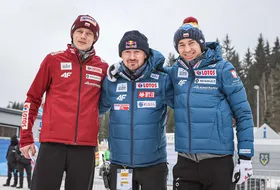 Dawid Kubacki, Adam Małysz, Kamil Stoch