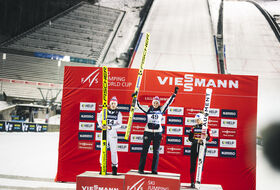 04.12.2022 - Podium PŚ Pań w Lillehammer