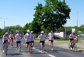 Czołówka biegu w Poznaniu