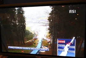 Wiatr na skoczni w Engelbergu dziś po południu