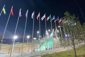 Wiatr na skoczni w Szczuczyńsku