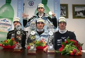 Podium konkursu i Rok Zima
