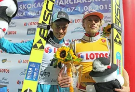 Piotr Żyła i Dawid Kubacki