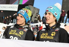 Piotr Żyła i Krzysztof Miętus