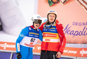 Piotr Żyła i Dawid Kubacki