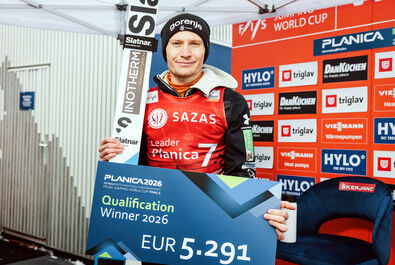 PŚ w Planicy: Lanisek wygrywa kwalifikacje