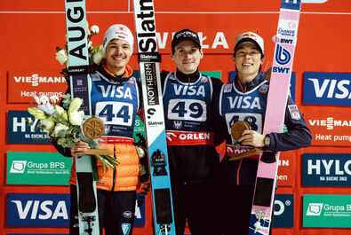 PŚ w Wiśle: Jubileuszowy triumf Domena Prevca