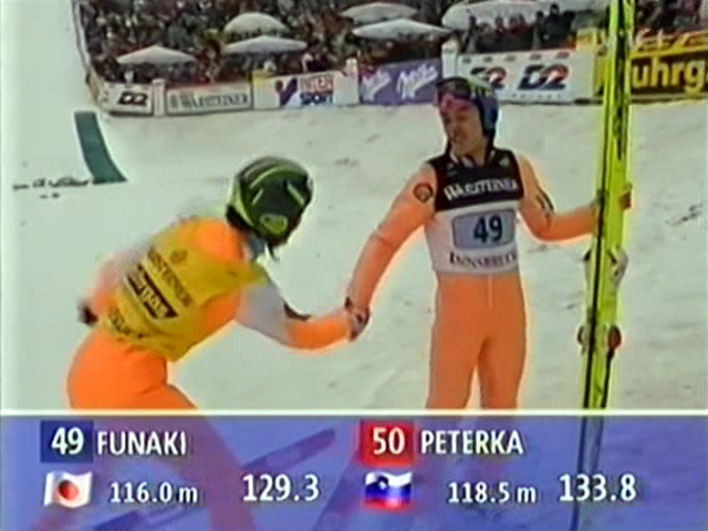 Primoz Peterka i Kazuyoshi Funaki (NRK)
