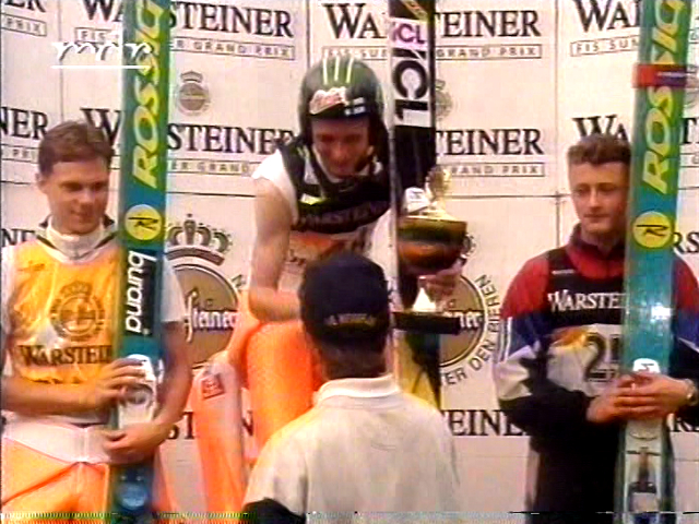 Podium LGP w Oberhofie, 21.08.1996 (MDR)