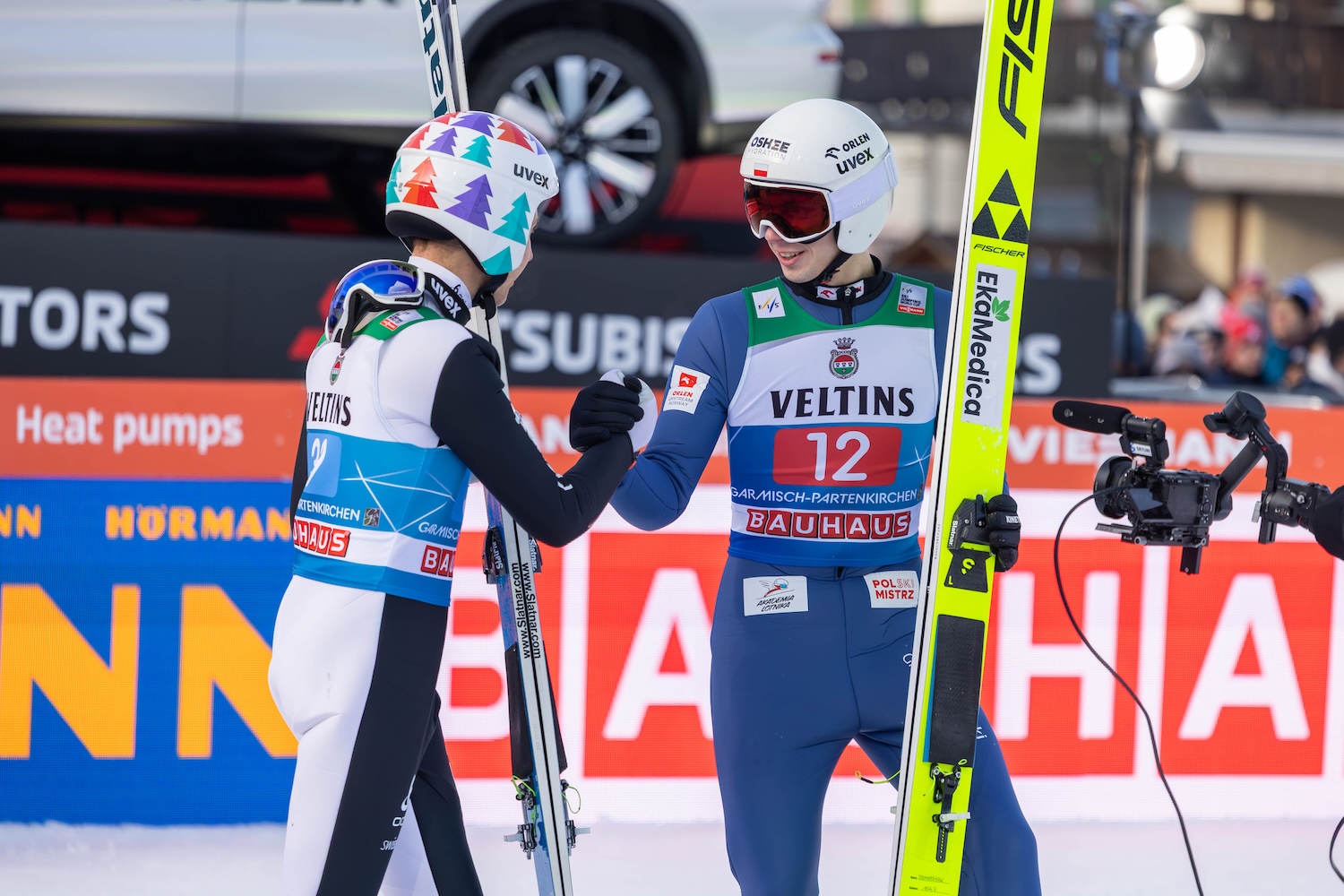 Simon Ammann i Kacper Tomasiak