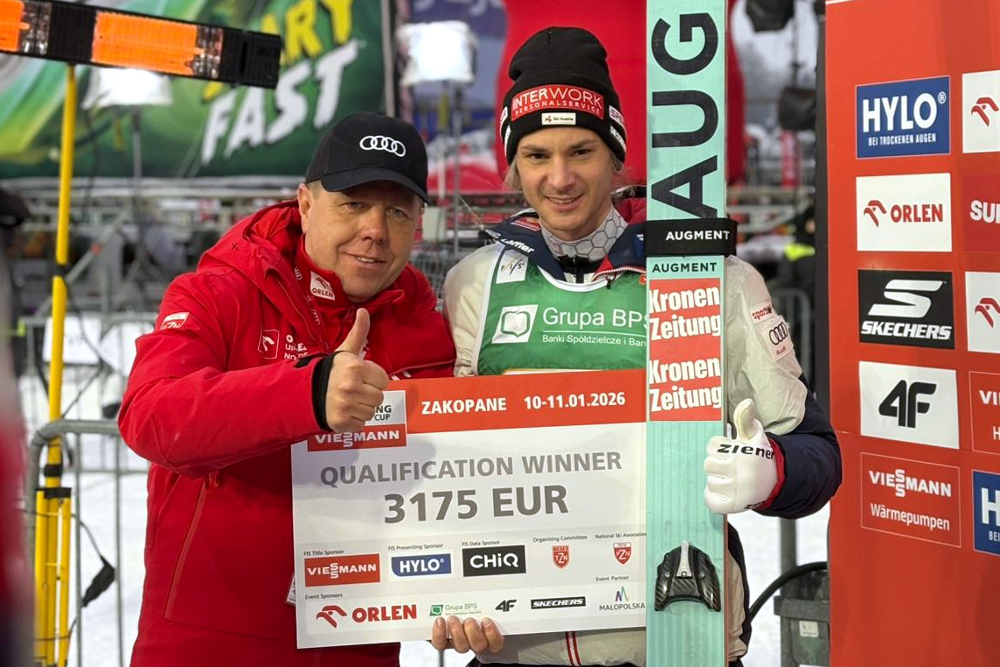 PŚ w Zakopanem: Manuel Fettner wygrywa kwalifikacje