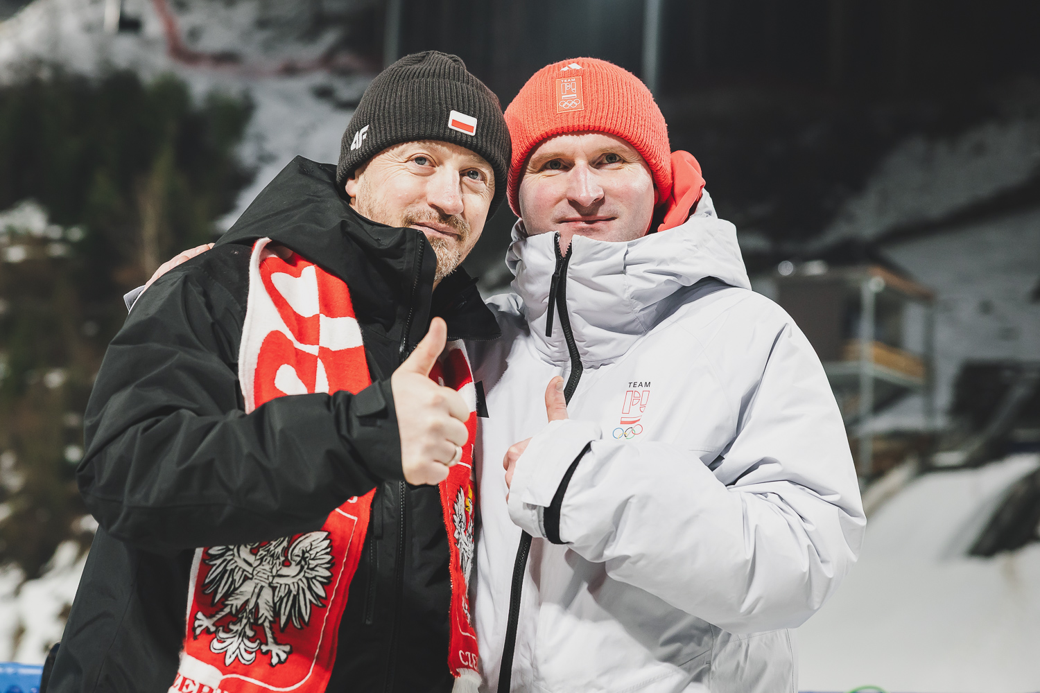 Adam Małysz i Maciej Maciusiak