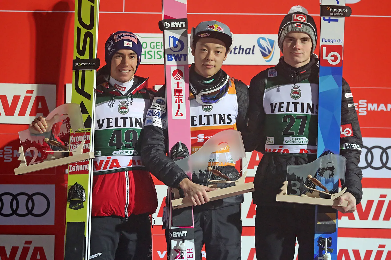 15.12.2019 - Podium PŚ w Klingenthal