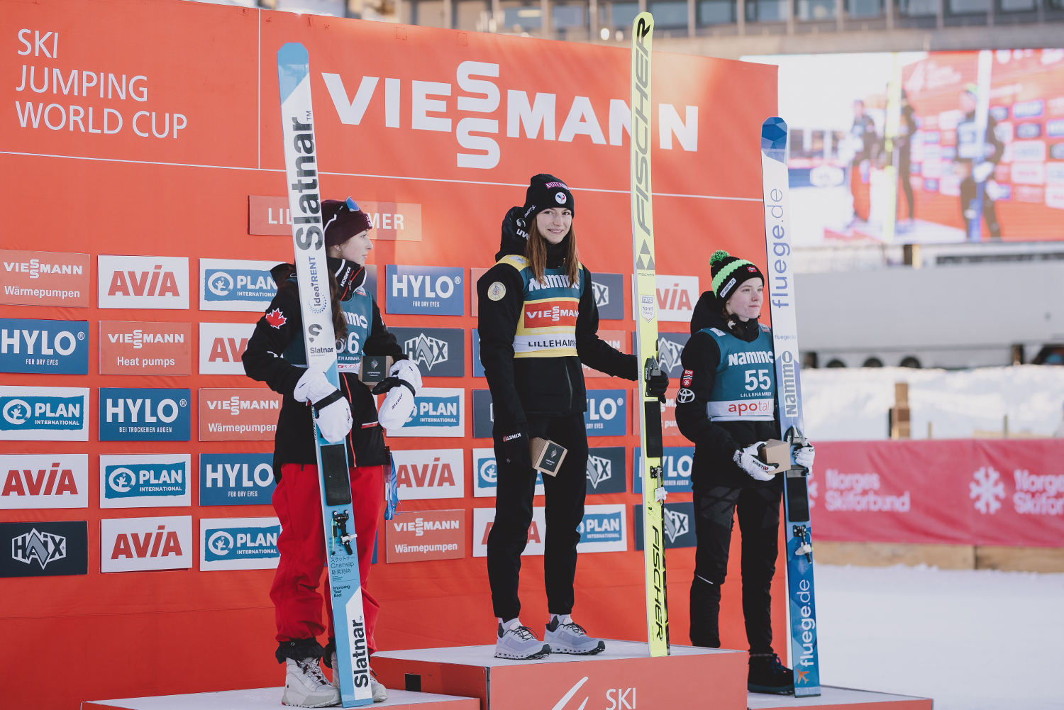03.12.2023 - Podium PŚ Pań w Lillehammer