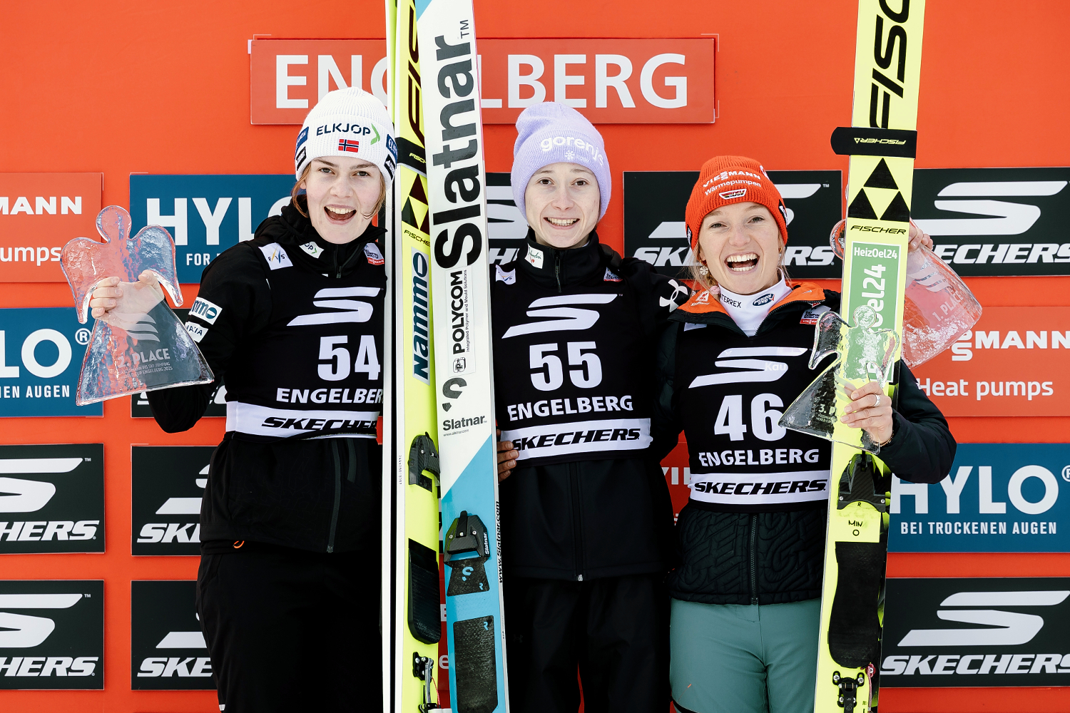 21.12.2025 - Podium PŚ Pań w Engelbergu