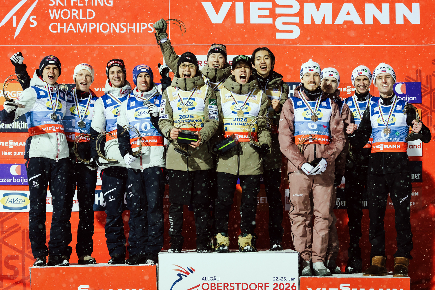 25.01.2026 - Podium MŚwL w Oberstdorfie